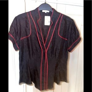 ETRO silk button up top (NWT)